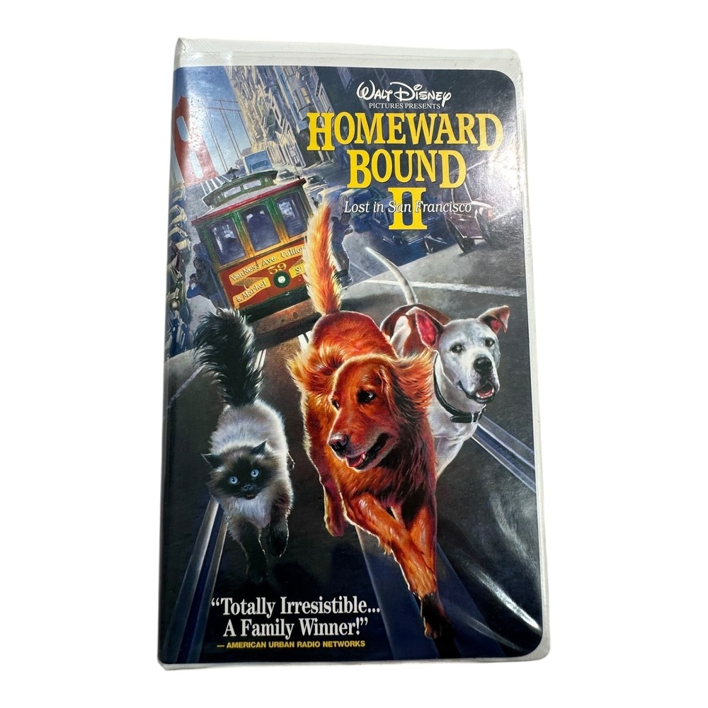 Homeward Bound II Lost in San‎ Francisco VHS Movie Walt Disney Pictures Family